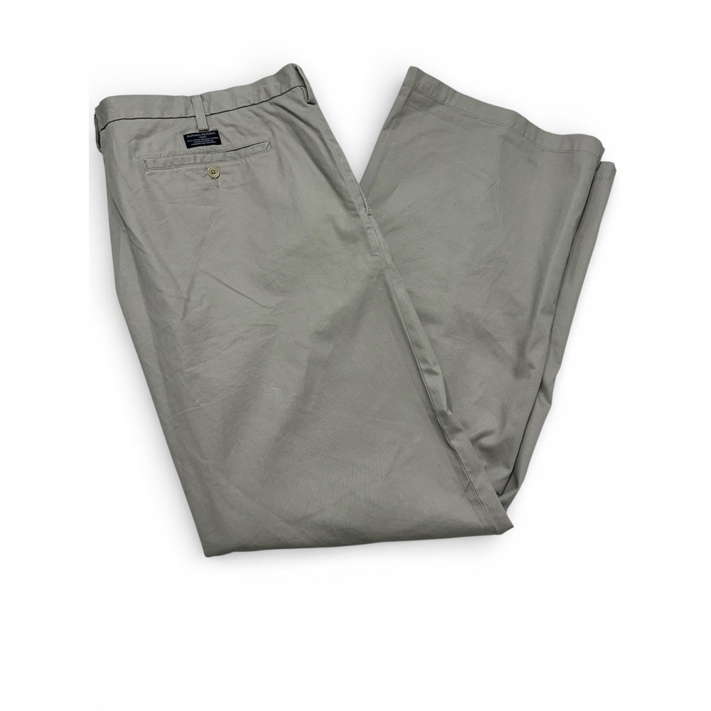 Banana Republic Dawson Chino Pants Mens Khaki 100% Cotton‎ Casual